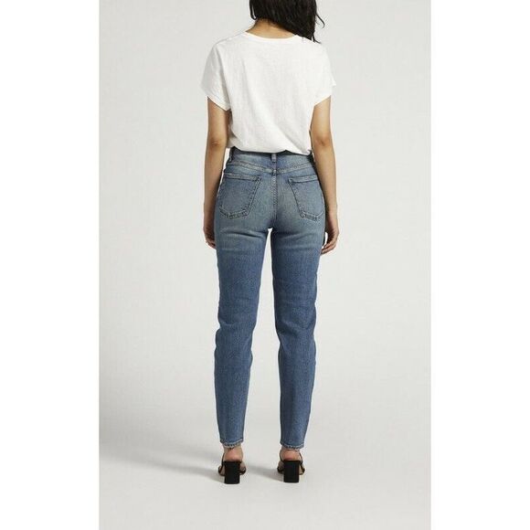 Silver Jeans High Rise‎ Tapered Leg Mom Jeans Size 18Wx27 - NWT - Picture 7 of 8